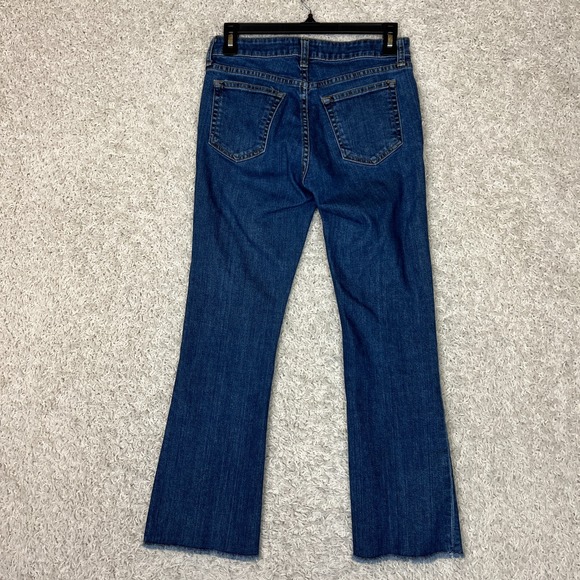 Barneys New York Jeans Womens 26 Blue Denim Raw Hem Stretch Mid Rise - Picture 5 of 10